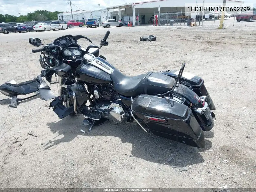 2015 Harley-Davidson Fltrx Road Glide VIN: 1HD1KHM17FB692799 Lot: 42635061