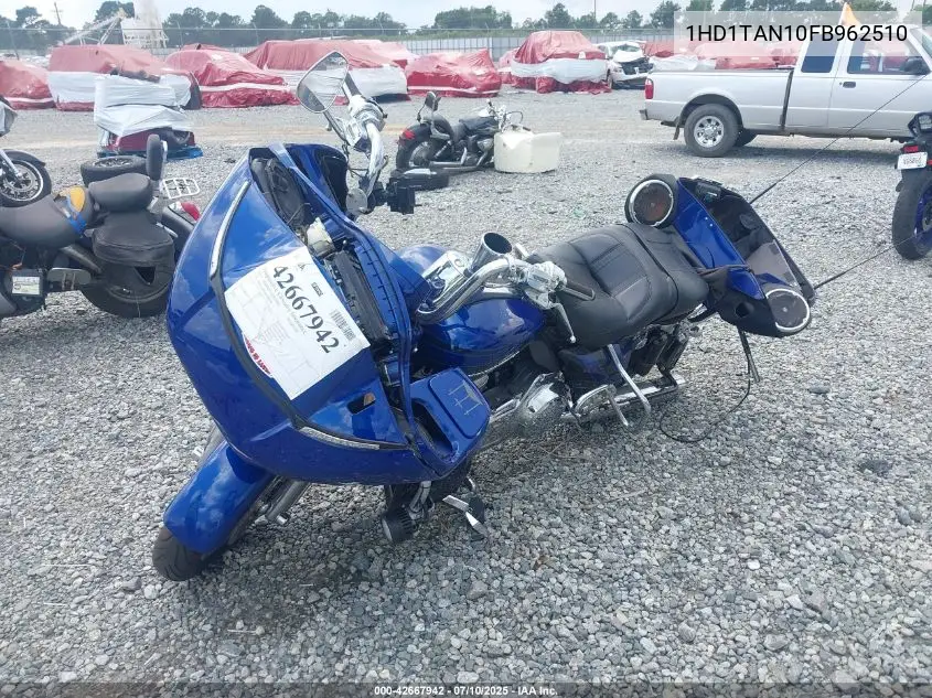 2015 Harley-Davidson Fltruse Cvo Road Glide VIN: 1HD1TAN10FB962510 Lot: 42667942