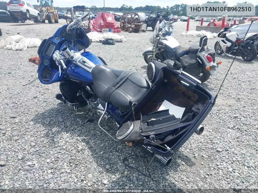 2015 Harley-Davidson Fltruse Cvo Road Glide VIN: 1HD1TAN10FB962510 Lot: 42667942