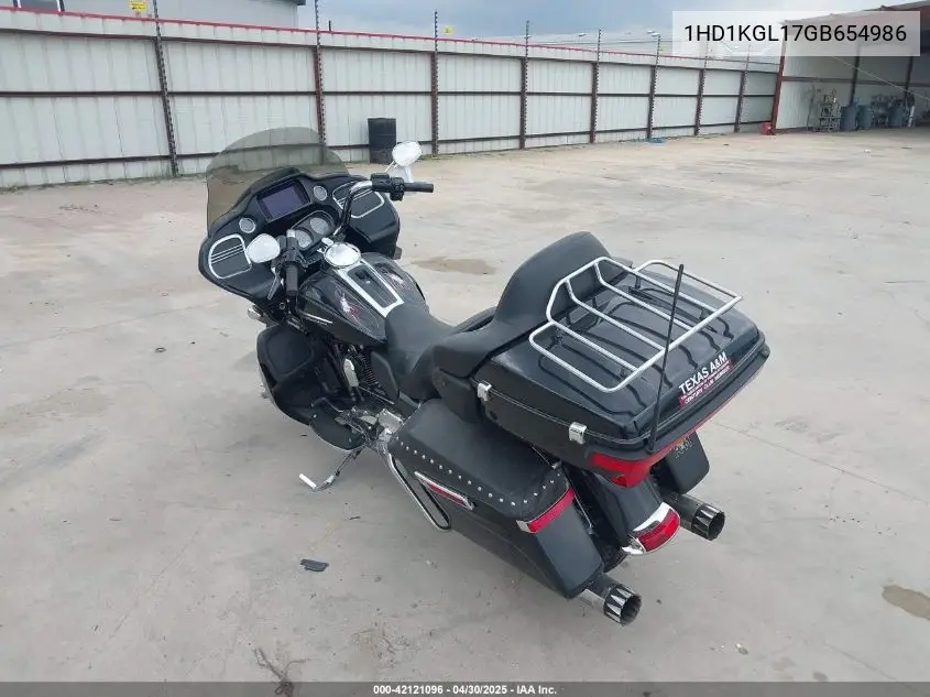 2016 Harley-Davidson Fltru VIN: 1HD1KGL17GB654986 Lot: 42121096