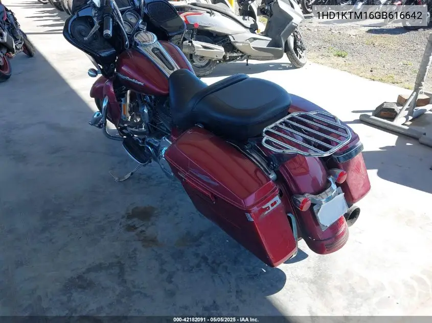 2016 Harley-Davidson Fltrxs Road Glide Special VIN: 1HD1KTM16GB616642 Lot: 42182091