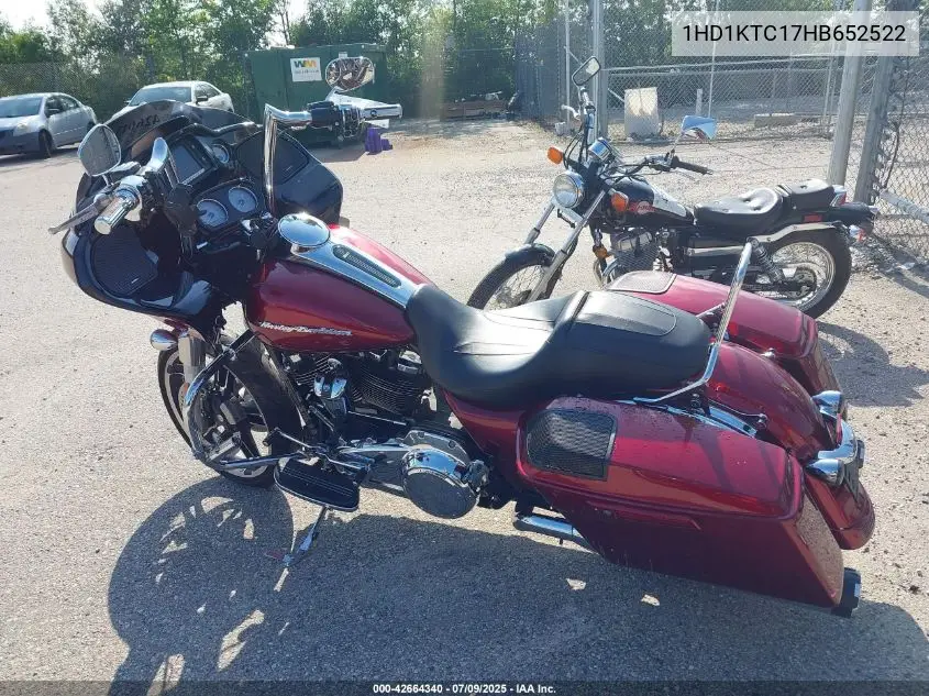 2017 Harley-Davidson Fltrxs Road Glide Special VIN: 1HD1KTC17HB652522 Lot: 42664340