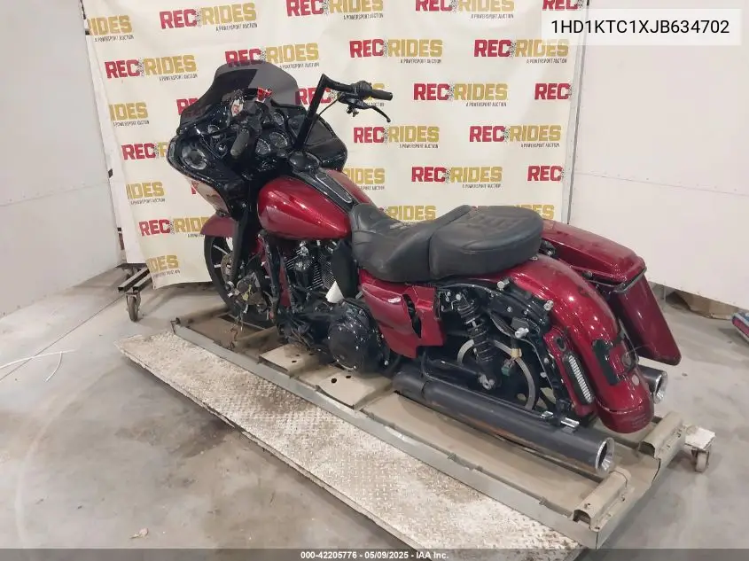 2018 Harley-Davidson Fltrxs Road Glide Special VIN: 1HD1KTC1XJB634702 Lot: 42205776
