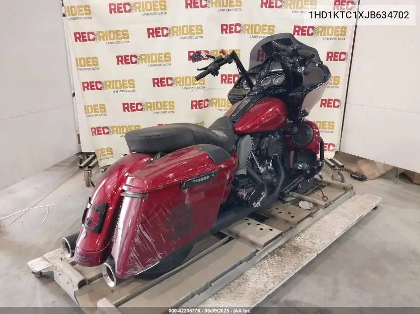 2018 Harley-Davidson Fltrxs Road Glide Special VIN: 1HD1KTC1XJB634702 Lot: 42205776