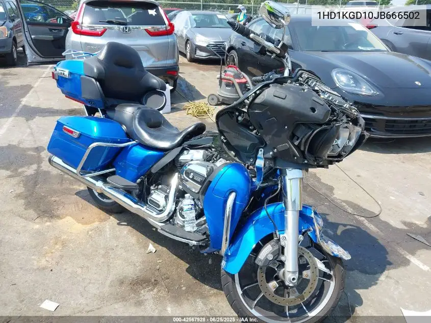 2018 Harley-Davidson Fltru VIN: 1HD1KGD10JB666502 Lot: 42567928