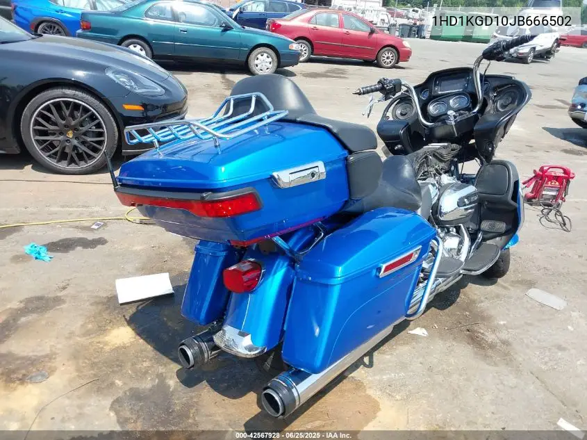 2018 Harley-Davidson Fltru VIN: 1HD1KGD10JB666502 Lot: 42567928