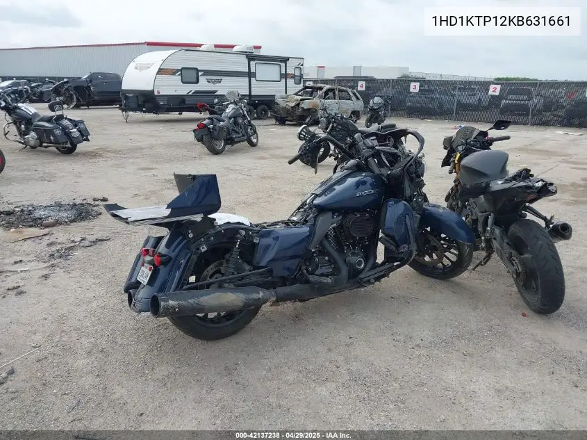 2019 Harley-Davidson Fltrxs VIN: 1HD1KTP12KB631661 Lot: 42137238