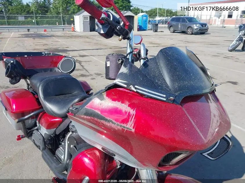 2019 Harley-Davidson Fltru VIN: 1HD1KGF17KB666608 Lot: 42212339