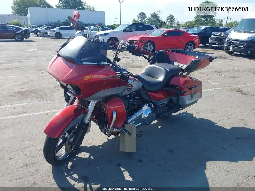 2019 Harley-Davidson Fltru VIN: 1HD1KGF17KB666608 Lot: 42212339