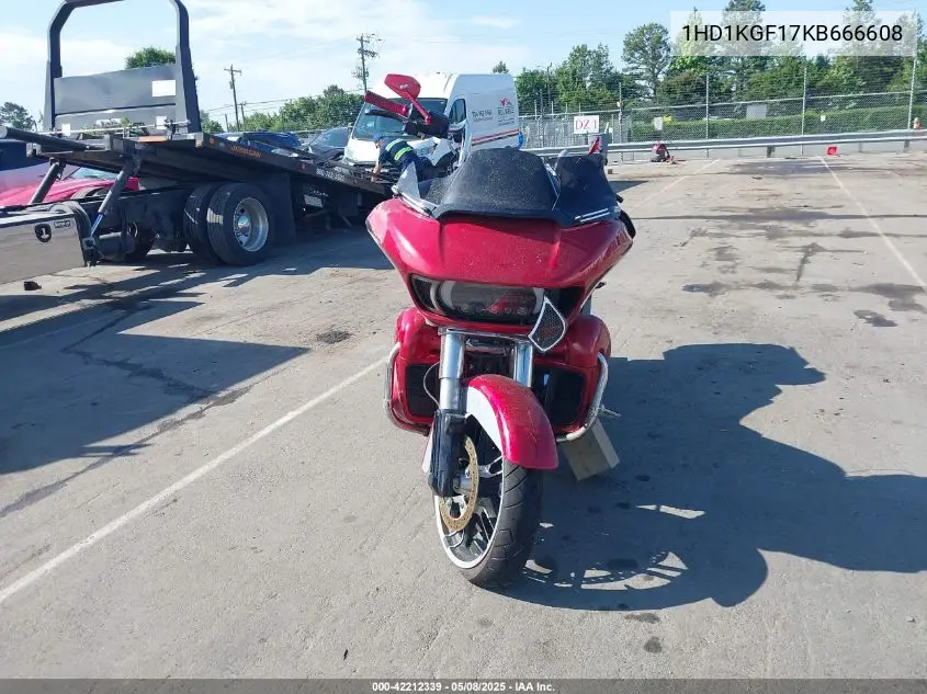 2019 Harley-Davidson Fltru VIN: 1HD1KGF17KB666608 Lot: 42212339