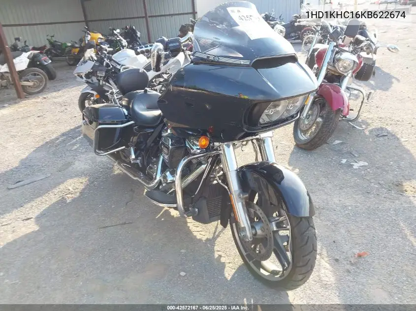 2019 Harley-Davidson Fltrx VIN: 1HD1KHC16KB622674 Lot: 42572167