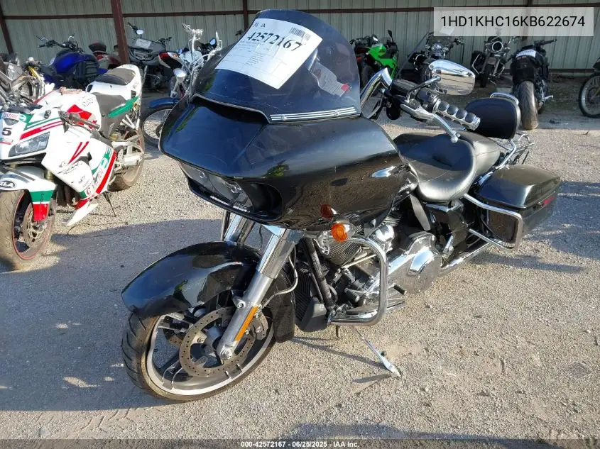 2019 Harley-Davidson Fltrx VIN: 1HD1KHC16KB622674 Lot: 42572167