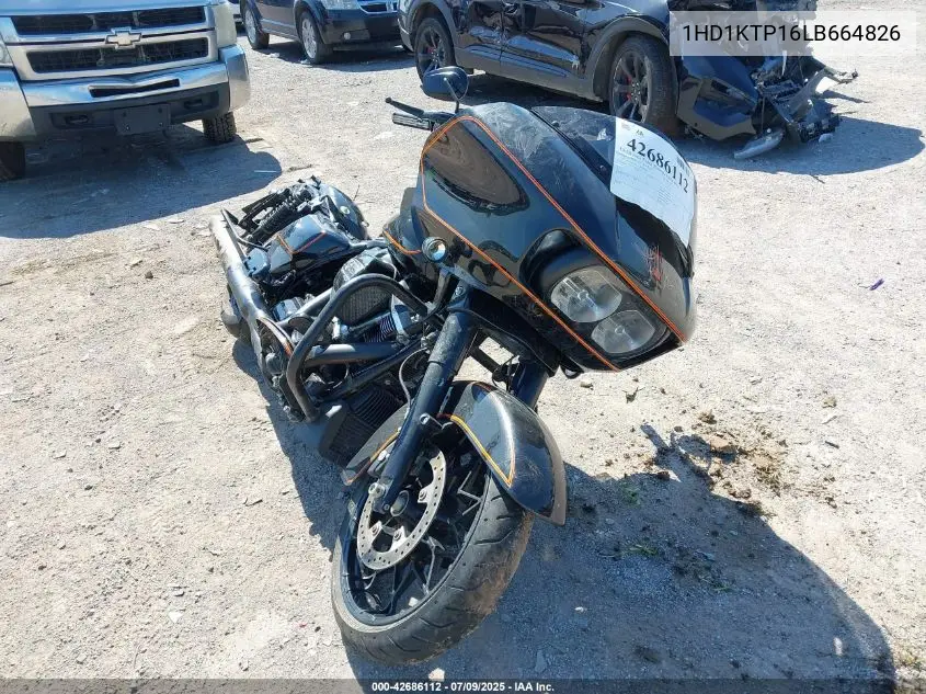 2020 Harley-Davidson Fltrxs VIN: 1HD1KTP16LB664826 Lot: 42686112