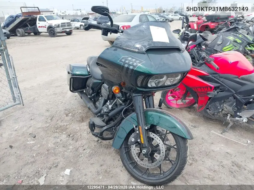 2021 Harley-Davidson Fltrxs VIN: 5HD1KTP31MB632149 Lot: 12295471
