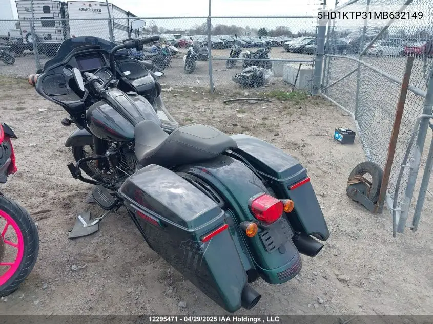2021 Harley-Davidson Fltrxs VIN: 5HD1KTP31MB632149 Lot: 12295471