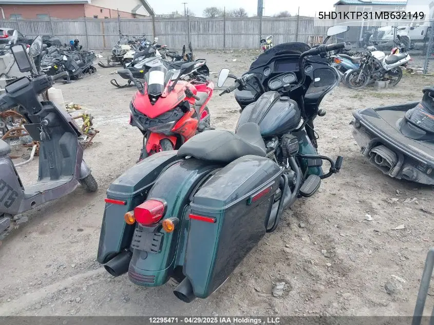2021 Harley-Davidson Fltrxs VIN: 5HD1KTP31MB632149 Lot: 12295471