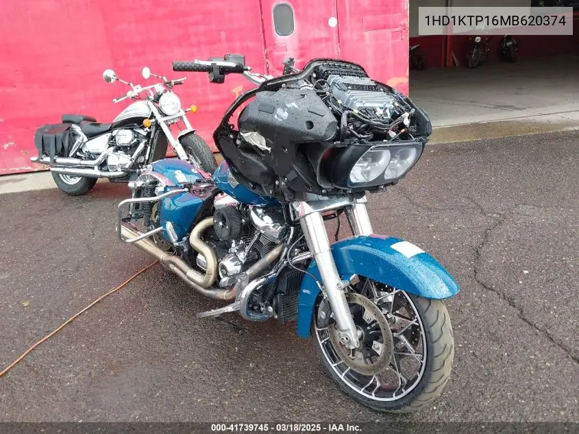 2021 Harley-Davidson Fltrxs VIN: 1HD1KTP16MB620374 Lot: 41739745