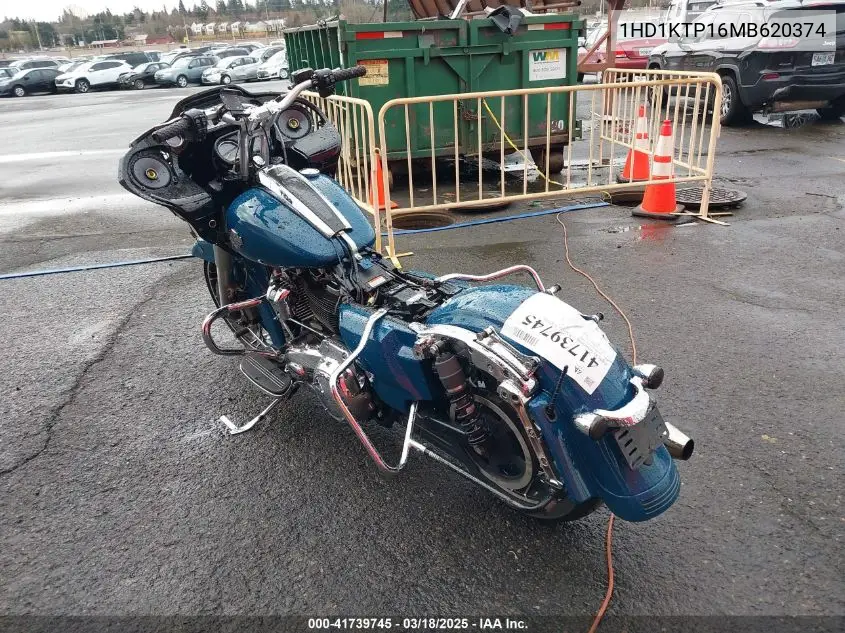 2021 Harley-Davidson Fltrxs VIN: 1HD1KTP16MB620374 Lot: 41739745