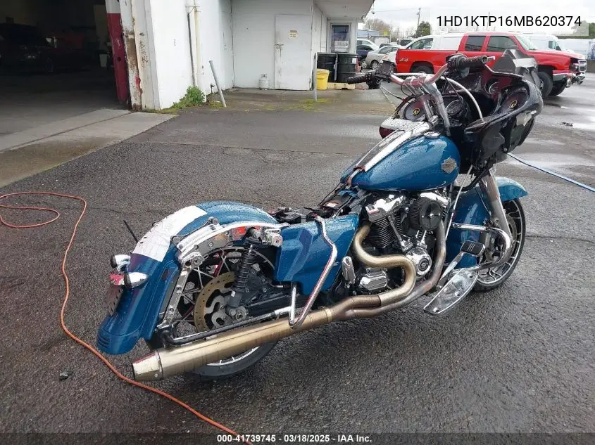 2021 Harley-Davidson Fltrxs VIN: 1HD1KTP16MB620374 Lot: 41739745