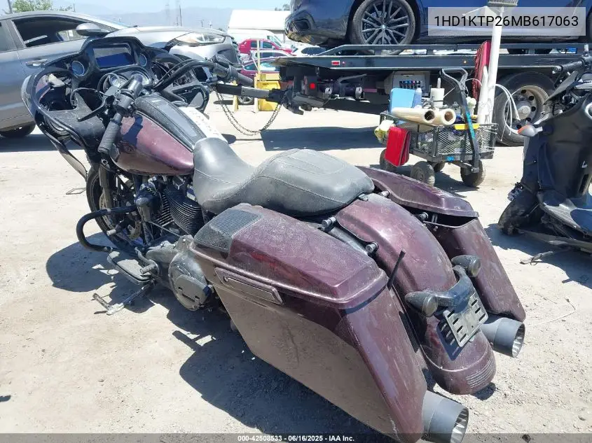 2021 Harley-Davidson Fltrxs VIN: 1HD1KTP26MB617063 Lot: 42508533