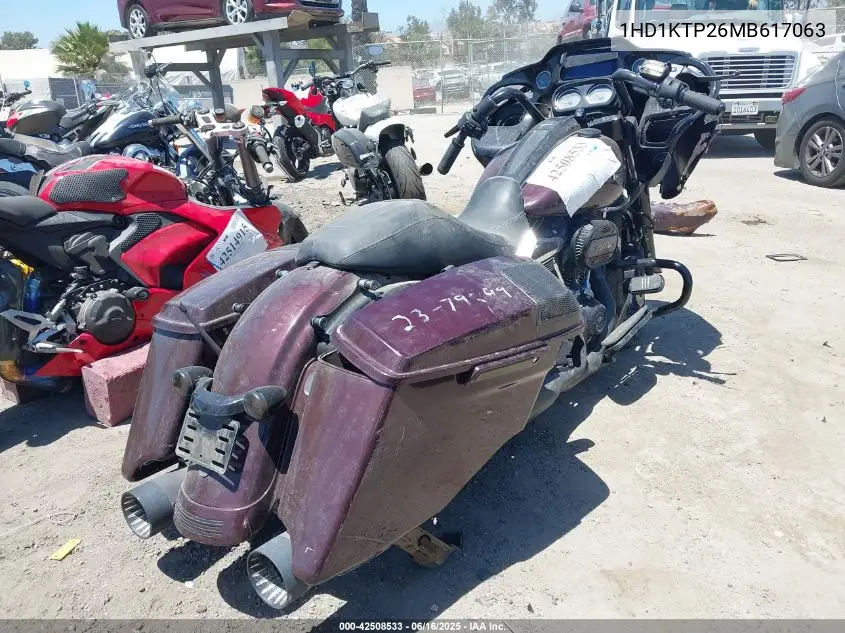 2021 Harley-Davidson Fltrxs VIN: 1HD1KTP26MB617063 Lot: 42508533