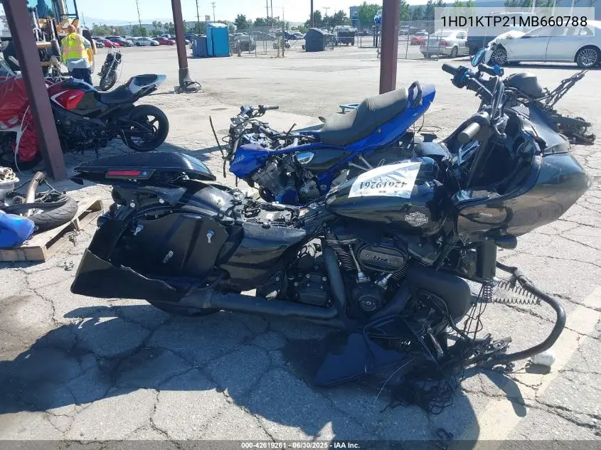 2021 Harley-Davidson Fltrxs VIN: 1HD1KTP21MB660788 Lot: 42619261