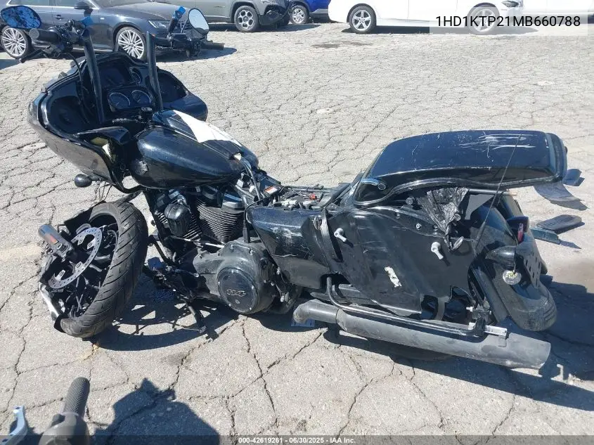 2021 Harley-Davidson Fltrxs VIN: 1HD1KTP21MB660788 Lot: 42619261