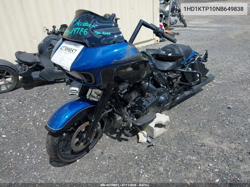 2022 Harley-Davidson Fltrxs VIN: 1HD1KTP10NB649838 Lot: 42709057