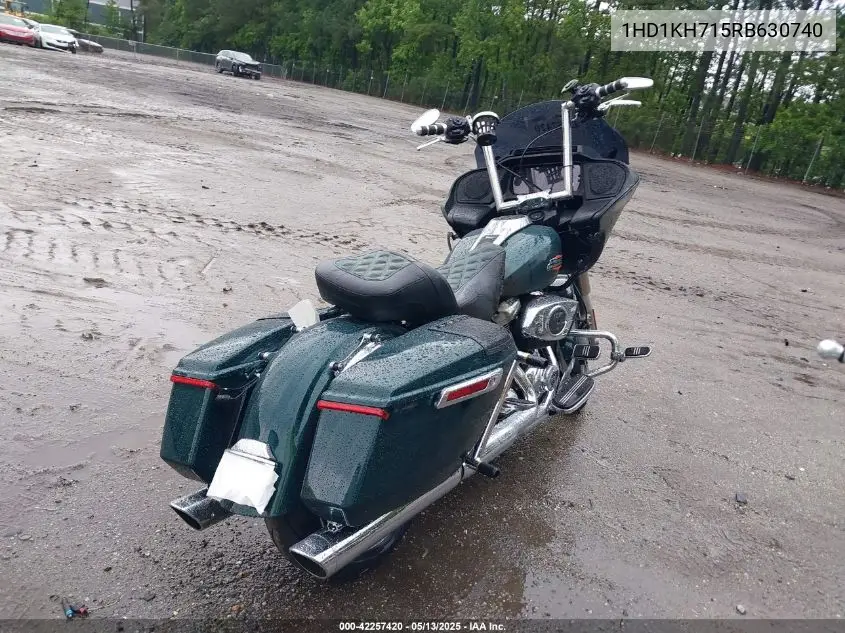 2024 Harley-Davidson Fltrx VIN: 1HD1KH715RB630740 Lot: 42257420