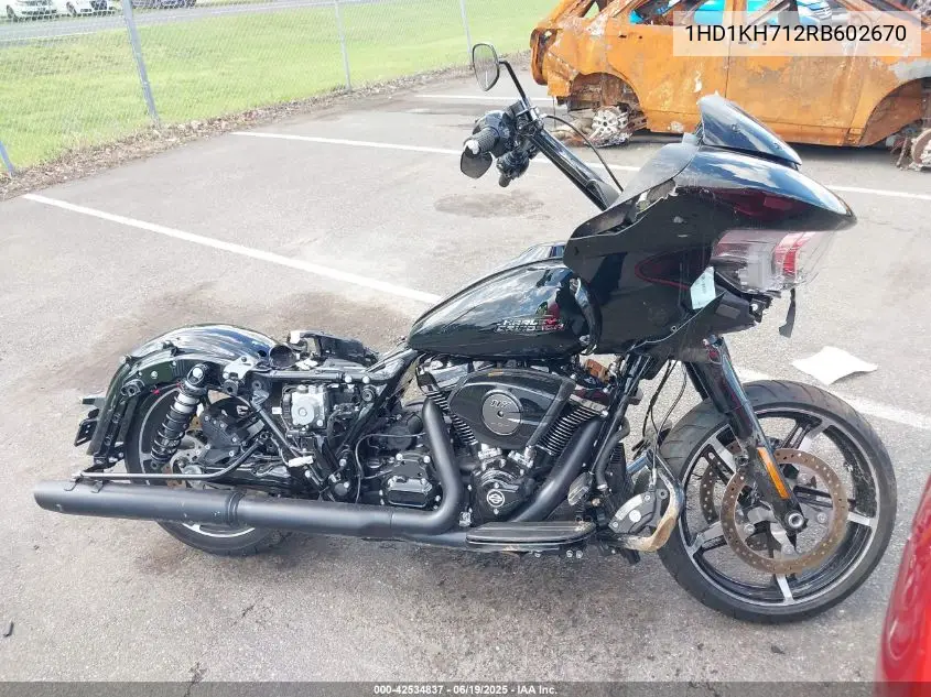 2024 Harley-Davidson Fltrx VIN: 1HD1KH712RB602670 Lot: 42534837