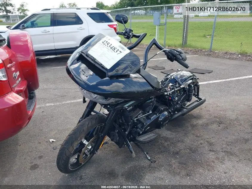 2024 Harley-Davidson Fltrx VIN: 1HD1KH712RB602670 Lot: 42534837