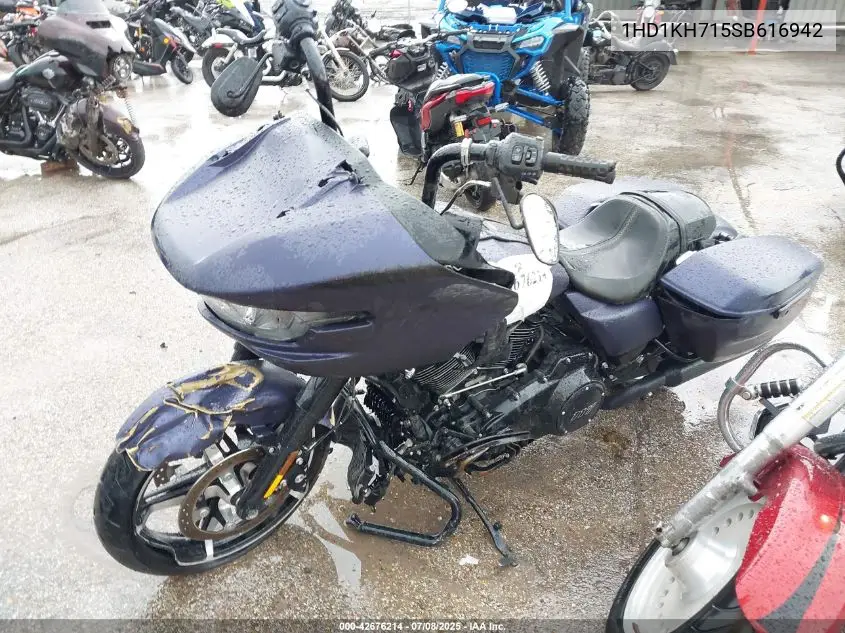 2025 Harley-Davidson Fltrx VIN: 1HD1KH715SB616942 Lot: 42676214