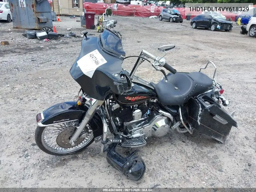 1997 Harley-Davidson Flhr VIN: 1HD1FDL14VY618329 Lot: 42473486