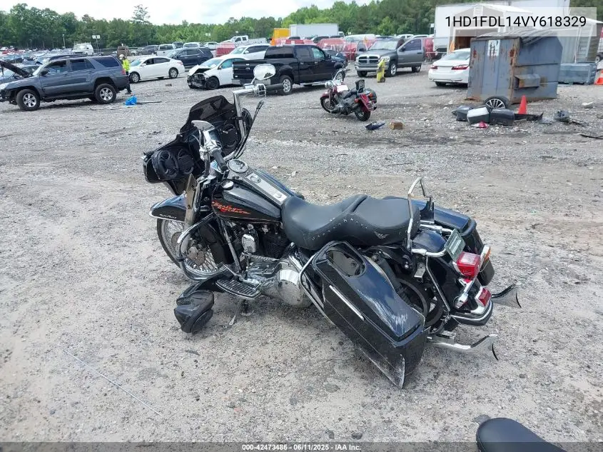 1997 Harley-Davidson Flhr VIN: 1HD1FDL14VY618329 Lot: 42473486