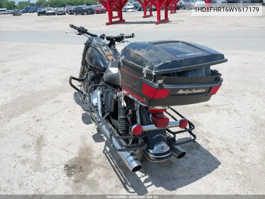 1998 Harley-Davidson Flhpi VIN: 1HD1FHR16WY617179 Lot: 42584560