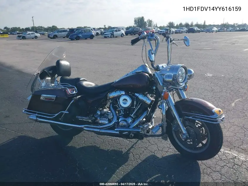 2000 Harley-Davidson Flhr VIN: 1HD1FDV14YY616159 Lot: 42060093