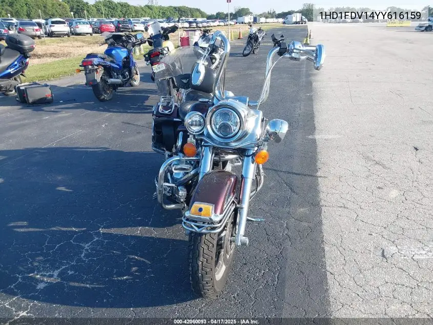 2000 Harley-Davidson Flhr VIN: 1HD1FDV14YY616159 Lot: 42060093