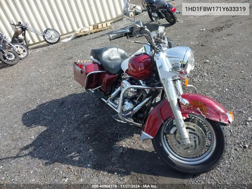2001 Harley-Davidson Flhri VIN: 1HD1FBW171Y633319 Lot: 40968776