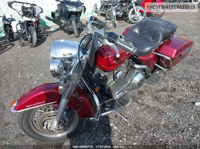 2001 Harley-Davidson Flhri VIN: 1HD1FBW171Y633319 Lot: 40968776