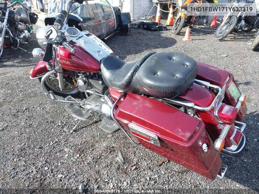 2001 Harley-Davidson Flhri VIN: 1HD1FBW171Y633319 Lot: 40968776