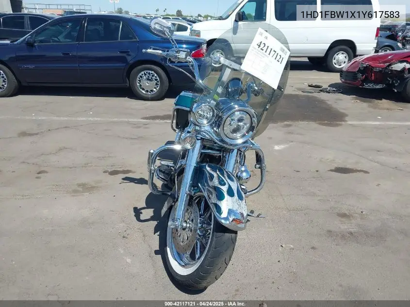 2001 Harley-Davidson Flhri VIN: 1HD1FBW1X1Y617583 Lot: 42117121