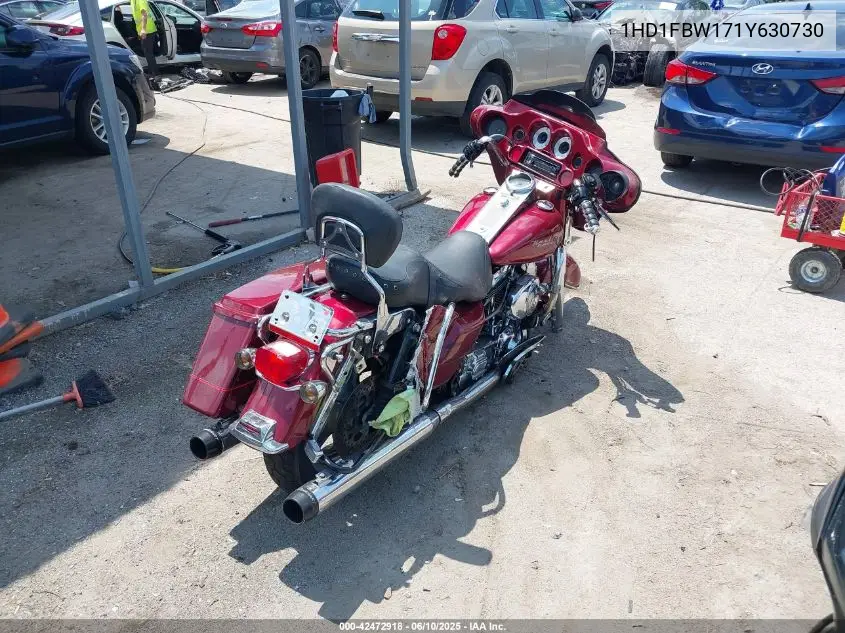 2001 Harley-Davidson Flhri VIN: 1HD1FBW171Y630730 Lot: 42472918