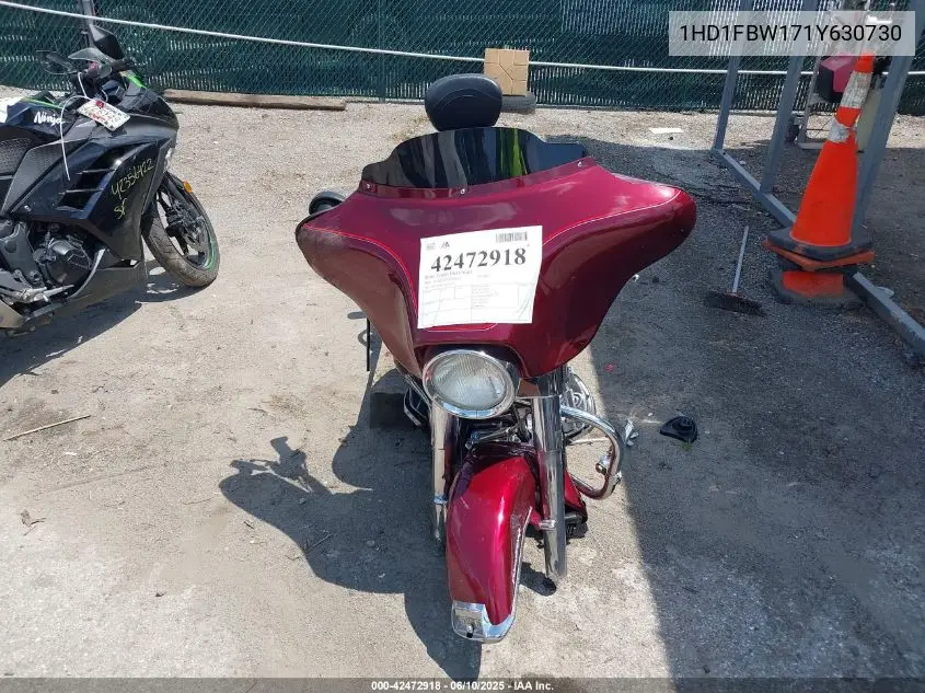 2001 Harley-Davidson Flhri VIN: 1HD1FBW171Y630730 Lot: 42472918