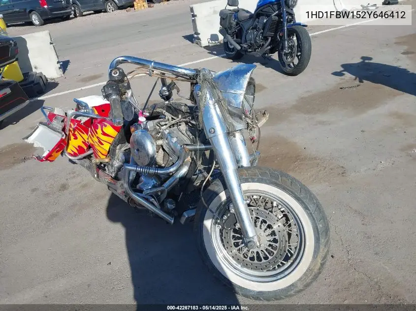 2002 Harley-Davidson Flhri VIN: 1HD1FBW152Y646412 Lot: 42267183