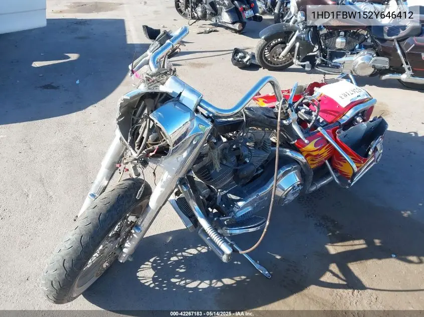 2002 Harley-Davidson Flhri VIN: 1HD1FBW152Y646412 Lot: 42267183