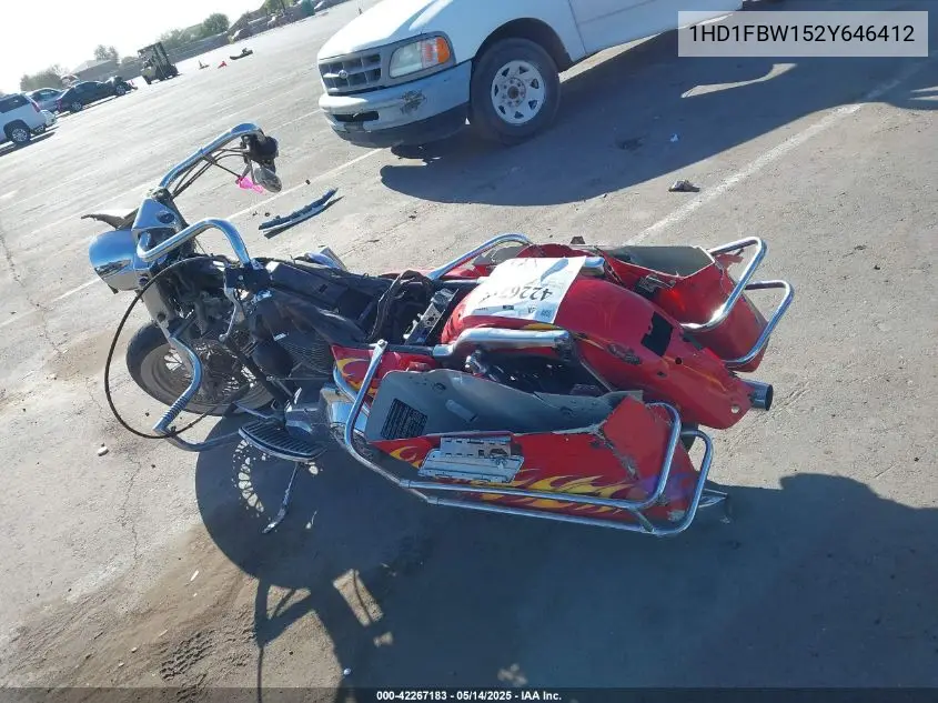 2002 Harley-Davidson Flhri VIN: 1HD1FBW152Y646412 Lot: 42267183