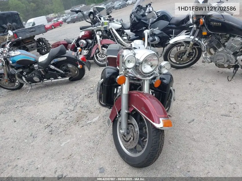 2002 Harley-Davidson Flhri VIN: 1HD1FBW112Y702586 Lot: 42387887