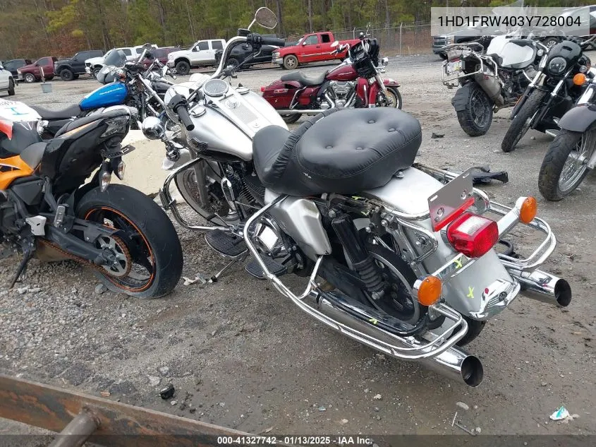 2003 Harley-Davidson Flhrci Anniversary VIN: 1HD1FRW403Y728004 Lot: 41327742