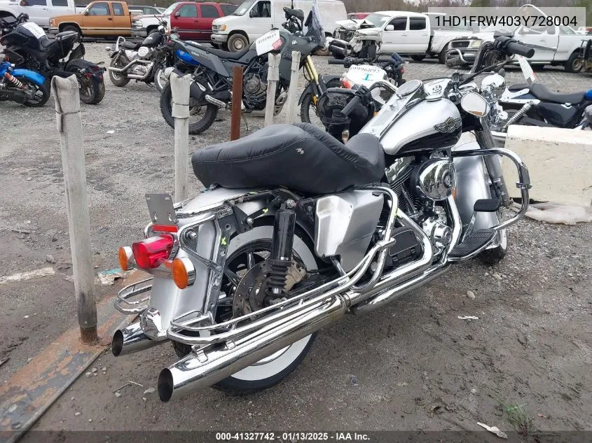 2003 Harley-Davidson Flhrci Anniversary VIN: 1HD1FRW403Y728004 Lot: 41327742