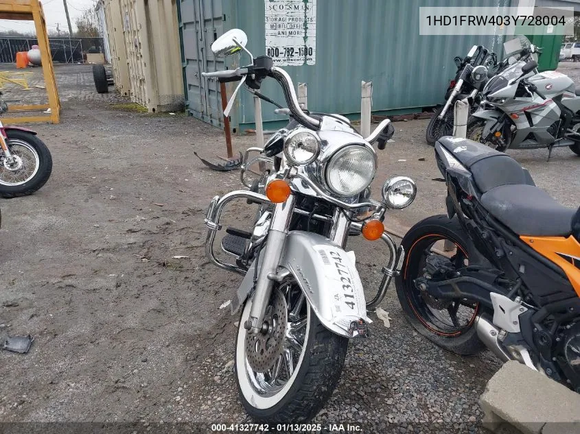 2003 Harley-Davidson Flhrci Anniversary VIN: 1HD1FRW403Y728004 Lot: 41327742